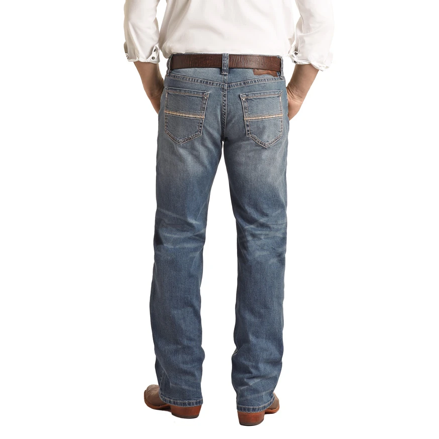 Rock & Roll Men's Reflex Straight Rope Medium Vintage Jeans RRMD0SRZSO
