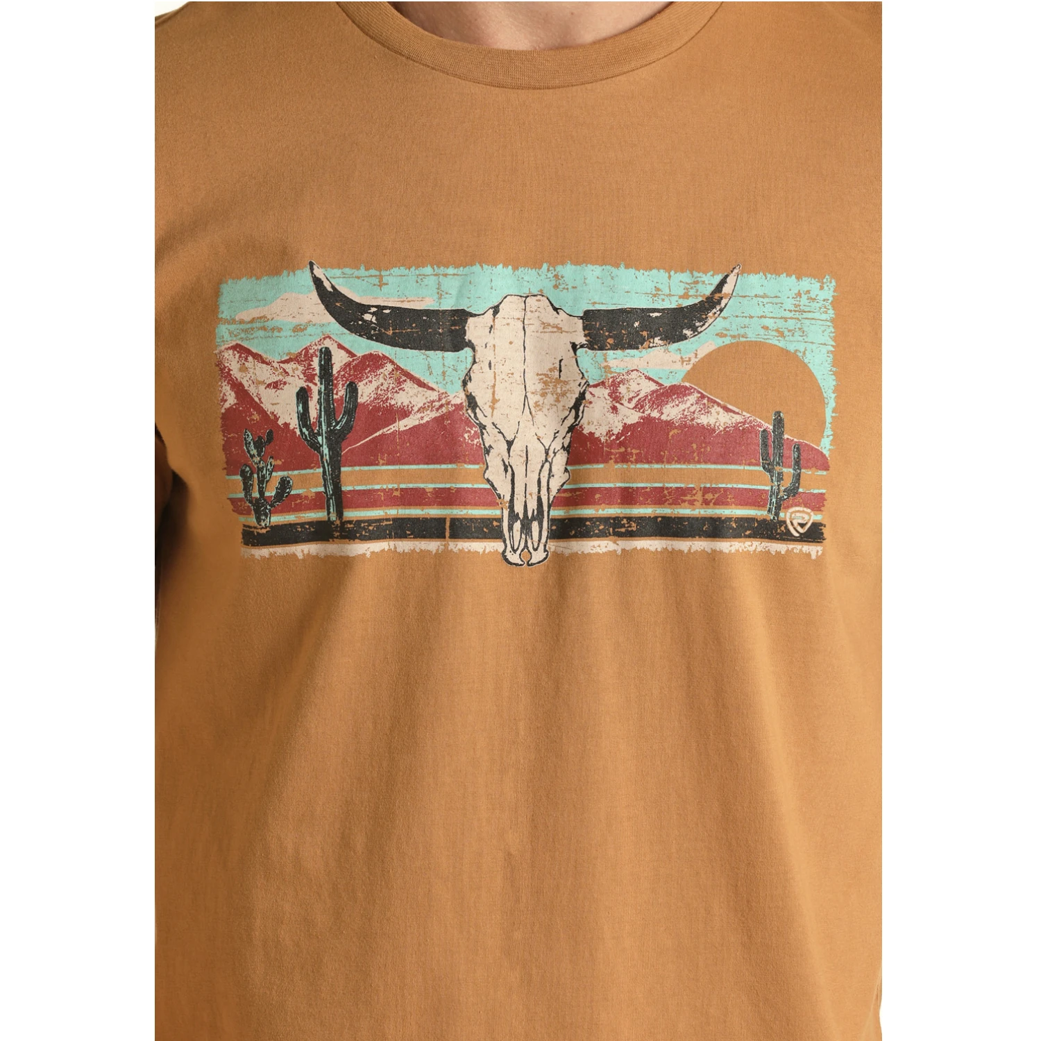 Rock & Roll Cowboy Men's Western Mustard Graphic T-Shirt RRMT21RZM5-77 2 Rock & Roll Cowboy Men's Western Mustard Graphic T-Shirt RRMT21RZM5-77 - Image 2