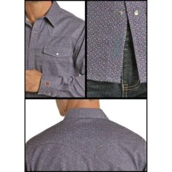 Rock & Roll Cowboy Men's Blue Fire Resistant Long Sleeve Shirt B2S6564 -Rock - Roll Shop 57 63ab8dfb 0711 4985 9cea 690a6f68bcde