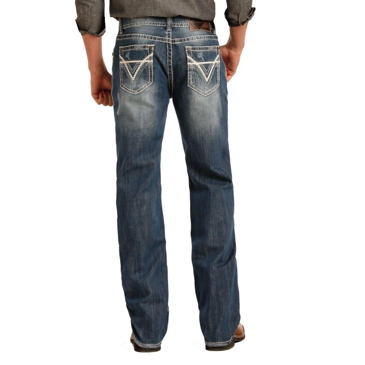 Rock & Roll Denim Men's Double Barrel Straight Jeans M0S1612 1 Rock & Roll Denim Men's Double Barrel Straight Jeans M0S1612
