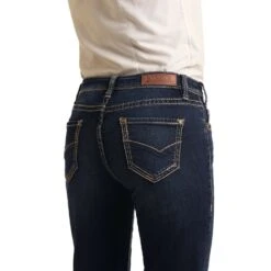 Rock & Roll Denim Ladies Riding Boot Cut Denim Jeans W7-4166 -Rock - Roll Shop 57 d0120f57 b7e9 4ef7 9a4d 5d10b153e564
