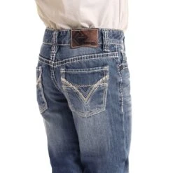 Rock & Roll Denim Children's Medium Wash Bootcut Jeans BB-9576 -Rock - Roll Shop BB 9576 AZ scaled