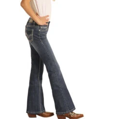 Rock & Roll Cowgirl Girl's Medium Vintage Bootcut Jeans G5-2721 5 Rock & Roll Cowgirl Girl's Medium Vintage Bootcut Jeans G5-2721 -Rock - Roll Shop G5 2721 A