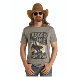 Rock & Roll® Dale Brisby Graphic Grey Short Sleeve T-Shirt P9-2618