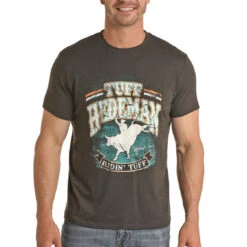 Rock & Roll Denim Men's Bull Rider Graphic Short Sleeve T-Shirt R9T5532