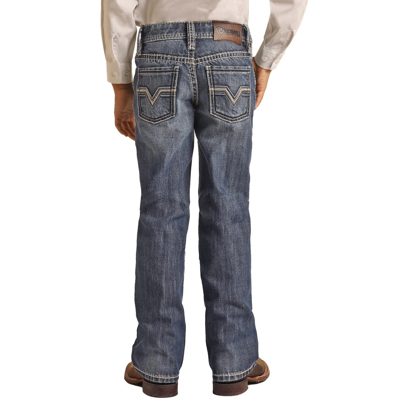 Rock & Roll Denim® Youth Boy's Medium Wash Denim Jeans RRBD0BRZPD 1 Rock & Roll Denim® Youth Boy's Medium Wash Denim Jeans RRBD0BRZPD