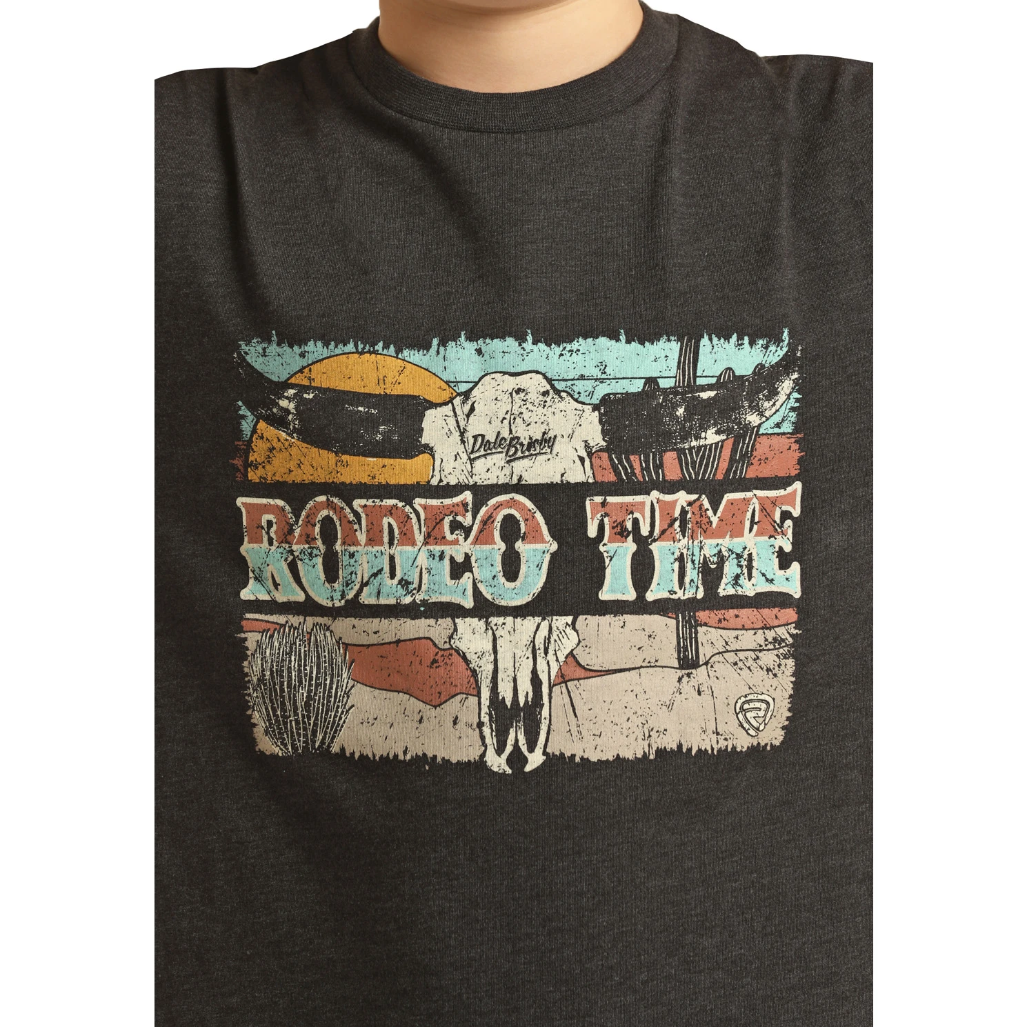 Rock & Roll Cowboy® Youth Boy's Dale Brisby Black Tee RRBT21RZMA-01 2 Rock & Roll Cowboy® Youth Boy's Dale Brisby Black Tee RRBT21RZMA-01 - Image 2