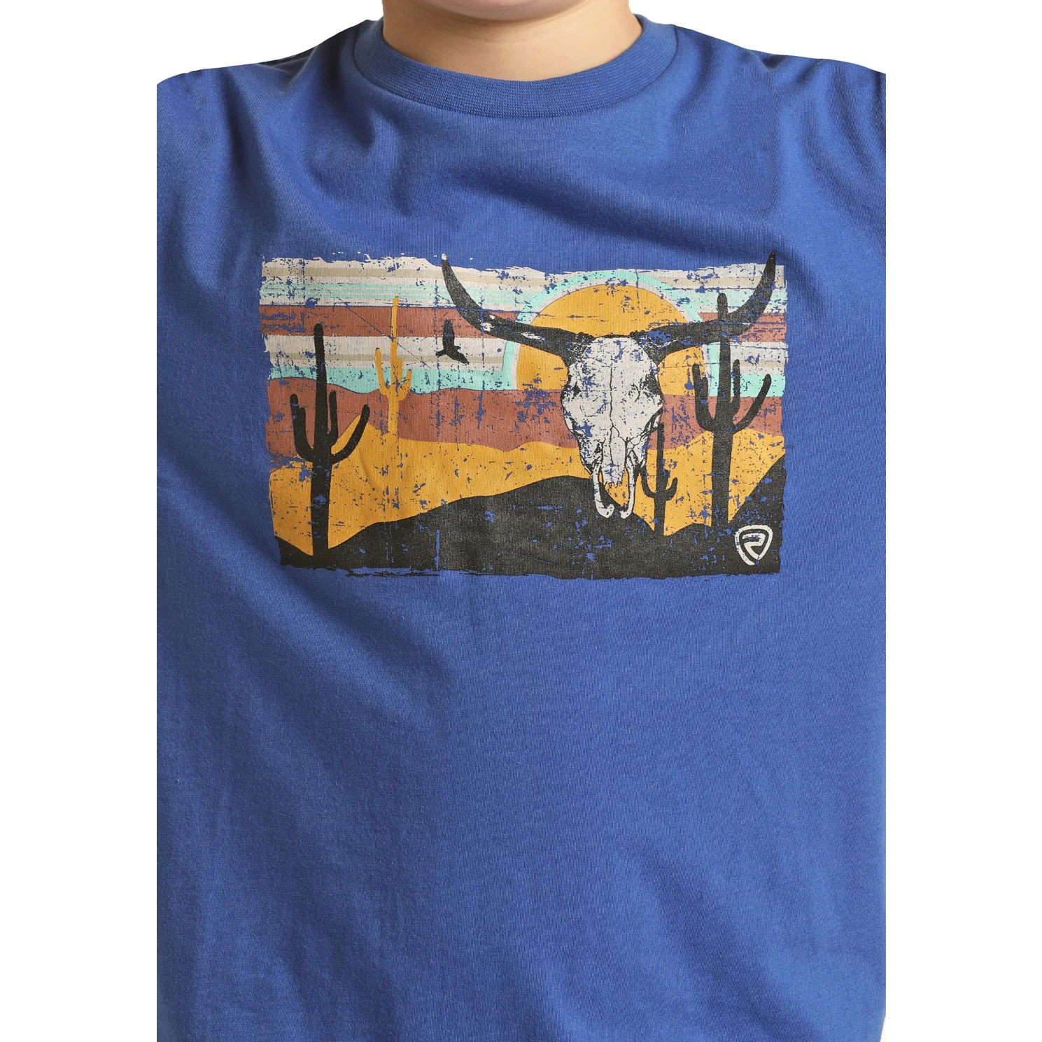 Rock & Roll Cowboy® Youth Boy's Blue Graphic T-Shirt RRBT21RZMC-44 2 Rock & Roll Cowboy® Youth Boy's Blue Graphic T-Shirt RRBT21RZMC-44 - Image 2
