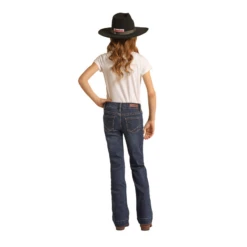 Rock & Roll Denim® Girl's Smiley Pocket Mid Rise Trouser RRGD5MR0GG -Rock - Roll Shop RRGD5MR0GGb