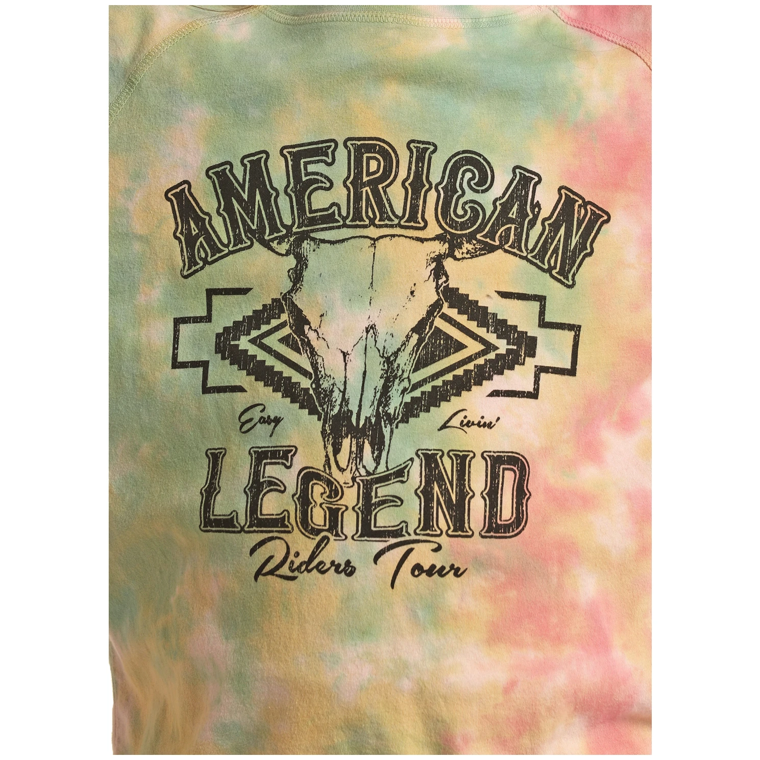 Rock & Roll Cowgirl Kid's American Legend Tie-Dye Pullover RRGT91R05L-99 2 Rock & Roll Cowgirl Kid's American Legend Tie-Dye Pullover RRGT91R05L-99 - Image 2