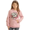 Rock & Roll Cowgirl Kid's Let's Ride Horse Pink Hoodie RRGT94R079-68