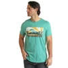 Rock & Roll Unisex Turquoise Bucking Horse Sunset Tee RRUT21R064-86