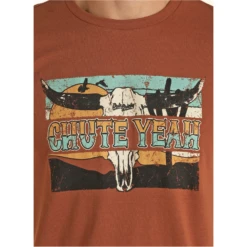 Rock & Roll® Unisex "CHUTE YEAH" Dale Brisby Rust T-Shirt RRUT21R06A-90 5 Rock & Roll® Unisex "CHUTE YEAH" Dale Brisby Rust T-Shirt RRUT21R06A-90 -Rock - Roll Shop RRUT21R06A 90 2