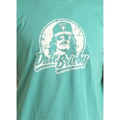 Rock & Roll® Unisex Dale Brisby Graphic Turquoise T-Shirt RRUT21R06G-86 -Rock - Roll Shop RRUT21R06G 86 2