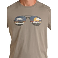 Rock & Roll Denim® Unisex Dale Brisby Sunglasses Grey Tee RRUT21R12T 5 Rock & Roll Denim® Unisex Dale Brisby Sunglasses Grey Tee RRUT21R12T -Rock - Roll Shop RRUT21R12T