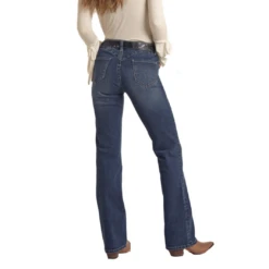 Rock & Roll Denim® Ladies Mid-Rise Dark Wash Vintage Jeans RRWD4MR0MN 5 Rock & Roll Denim® Ladies Mid-Rise Dark Wash Vintage Jeans RRWD4MR0MN -Rock - Roll Shop RRWD4MR0MNc