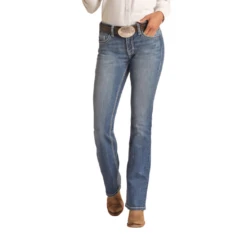 Rock & Roll Denim® Ladies Raised Denim Riding Jeans RRWD4RR106-202 4 Rock & Roll Denim® Ladies Raised Denim Riding Jeans RRWD4RR106-202 -Rock - Roll Shop RRWD4RR106 202