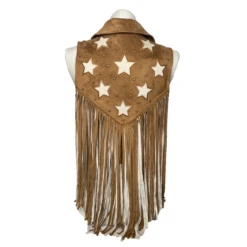 Rock & Roll Cowgirl® Ladies Microsuede Fringe Brown Vest RRWO98R0XU -Rock - Roll Shop RRWO98R0XU