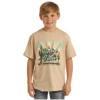 Rock & Roll Cowboy Children's Dale Brisby Taupe Graphic T-Shirt RRBT21R06D-26