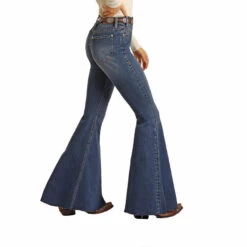 Rock & Roll Denim Ladies High Rise Bell Bottom Jeans WHB1670 -Rock - Roll Shop WHB1670 A