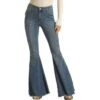 Rock & Roll Denim Ladies Medium Wash Bargain Bell Bottoms WPB1658