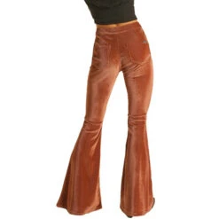 Rock & Roll Denim Ladies Bargain Bell Corduroy Copper Pants WPB2673 -Rock - Roll Shop WPB2673 B
