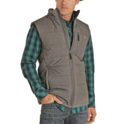 Rock & Roll Cowboy Men's Performance GreyVest 98-1124