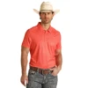 Rock & Roll Denim® Men's Printed Sunglass Orange Polo Shirt RRMT51R11K-93